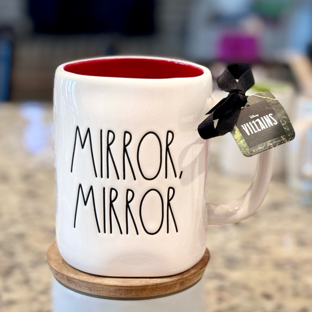 Rae Dunn Disney Villain Collection "Mirror, Mirror" Double-sided Evil Queen NWT